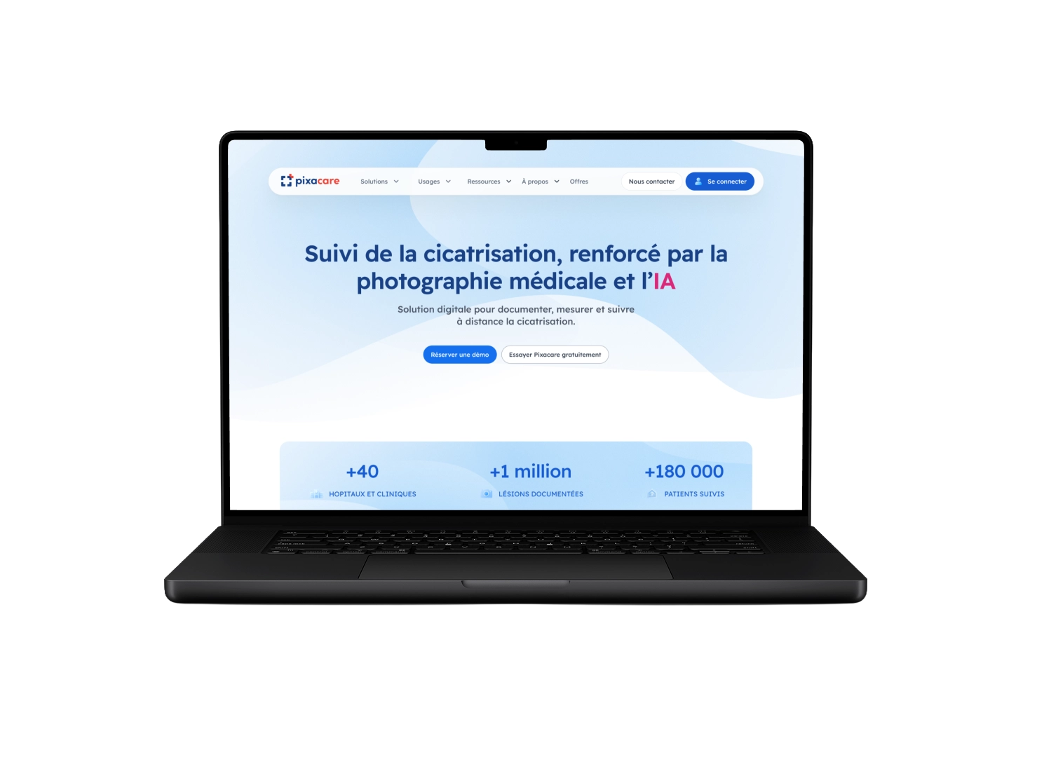 Pixacare — Site web